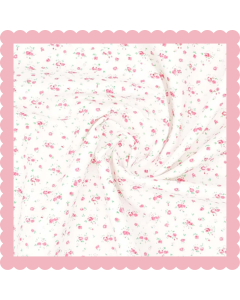 Ditsy Rose Bud Floral Fabric Square (30x30cm)