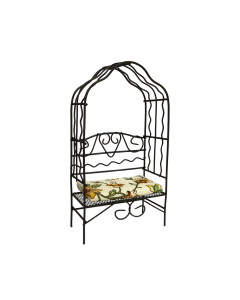 RP18063 - Garden Bench with Arch and Cream Cushion