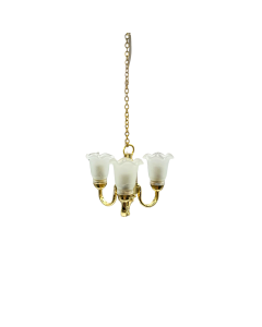 3 Arm Tulip Chandelier - Wired