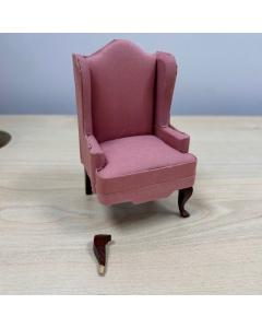 Damaged - Pink Wingback Armchair