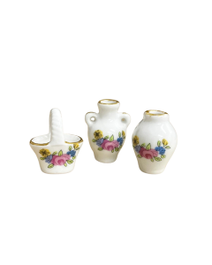 3 Floral Vases