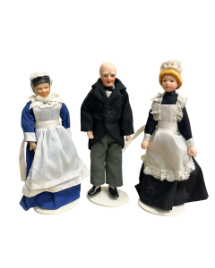 Traditional Household Staff Doll Set