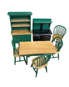 Green Kitchen Set