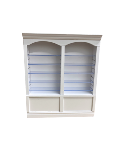 Deluxe Double Shelves White