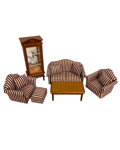 Striped Sofa Living Room Set