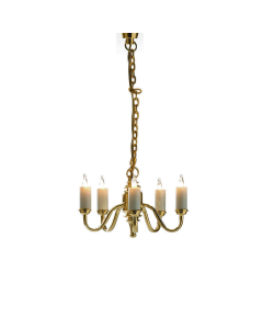 Five Arm Candle Ceiling Light - Wired 