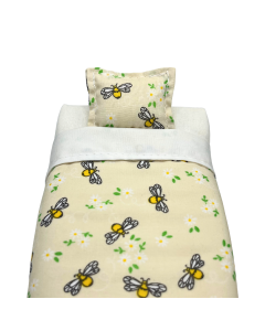 Butter Cream 'Bumble Bee' Print Single Bedding 