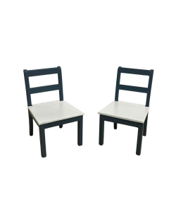 Blue & White Modern Chairs (pk2)