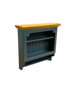 Blue & Pine Shaker-style Wall Shelves