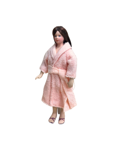 Woman in Bath Robe