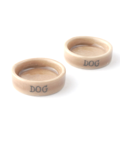 D2248 - 1:12 Scale Pair of Stone Dog Bowls