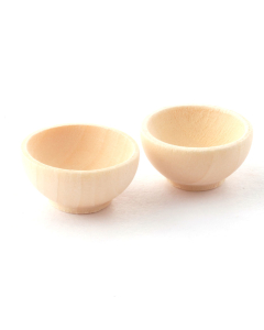 D2306 - Wooden Bowls (pk2)