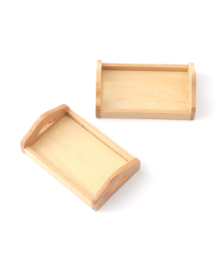 D976P - Wooden Tray Pine Pack of 2