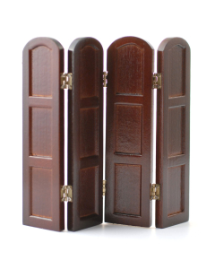 DF1443 Four Panel Mahogany Screen