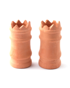 DIY657 Two Large Crown Chimney Pots