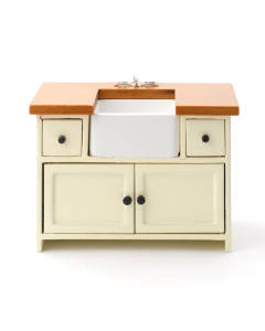E3127 - Dolls House Emporium Cream Shaker Sink Unit