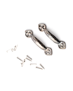 E3533 - Black Tudor-Style Door Handles, 2 pcs