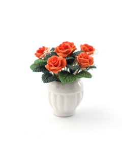E4362 - Peach Rose Arrangement in Vase
