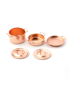 E4478 - Two Casseroles & Skillet