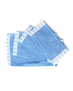 E4677 - Blue Towel Set, 4 pcs