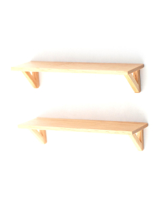 E5707 - Two Large Pine Wall Shelves