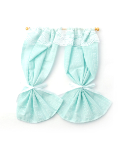 E7288 - Turquoise Curtains on Rail