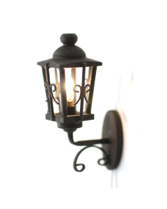 LT2027 - Black Ornate Coach Lamp