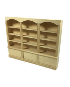 Large Barewood Bookcase