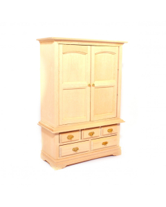 BEF112 Barewood Blanket Cupboard