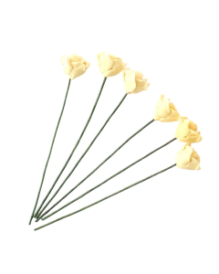 Single Yellow Roses- Pack of 6