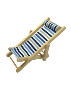 Blue Striped Deck Chair