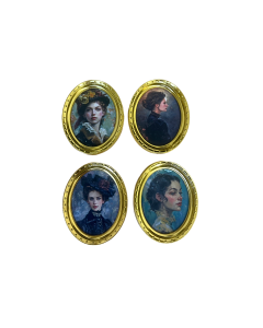 Portrait Paintings Set of 4