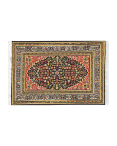 Orange Turkish Carpet 10 x 14cm