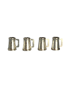 Four Pewter Tankards