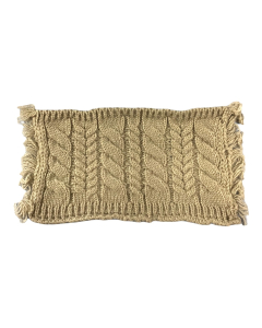 Grey Cable Rug Or Throw