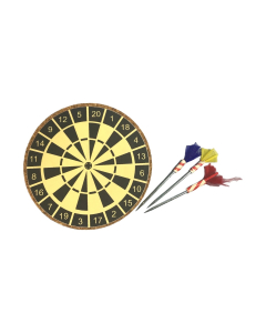 Dart Board with Darts