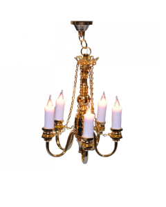 5 Arm Candle Chandelier Light - Wired