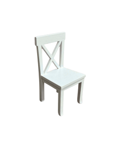 White Cross Back Chair