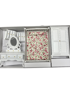 DAMAGED - White Bedroom Furniture Set