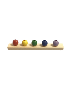 Wooden Coloured Peg Rack