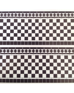 DIY048A - Wall Tiles Gloss Card Black / White