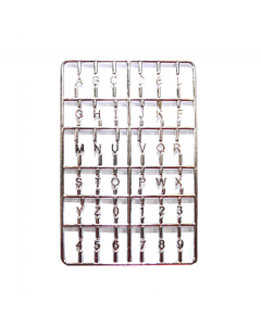 DIY3003 - Silver Letters and Numbers