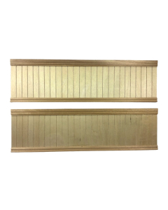 Bare Wood Wainscoting Panel 2pcs