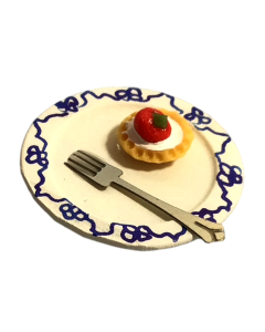 Strawberry Tart On Small Plate