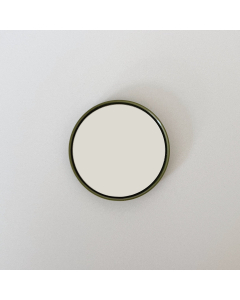 Olive Green Round Wall Mirror