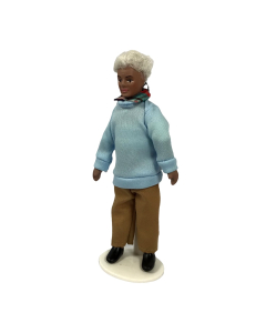 Modern Grandfather with Blue Sweater