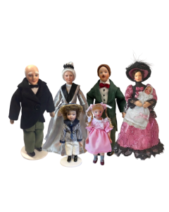 Dolls Pack - Victorian Large Family Set