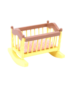 Cream & Pink Cradle & Pink Mattress (Discontinued)