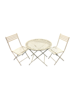 White Table & Two Chairs