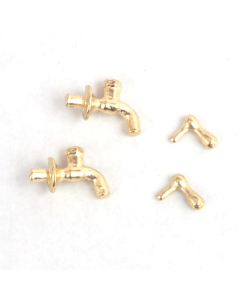 E9223 - Gold Wall Taps (pk2)